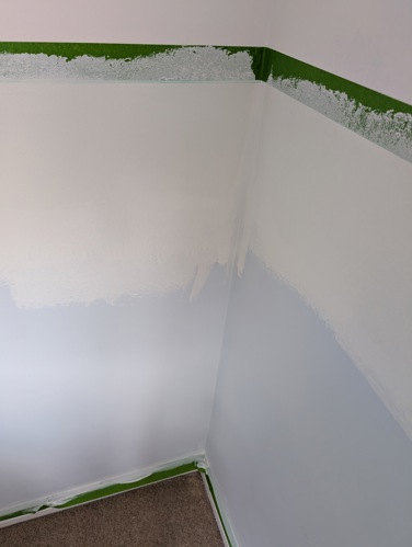wall painting in progress