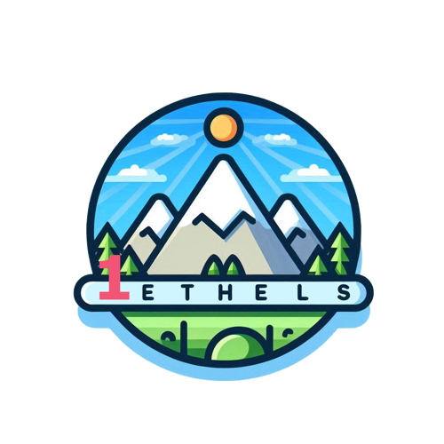 picture of mountains with the words the Ethels