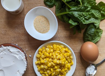 Spinach Sweetcorn Fritter 4